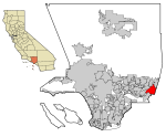 LA County Incorporated Areas Pomona highlighted